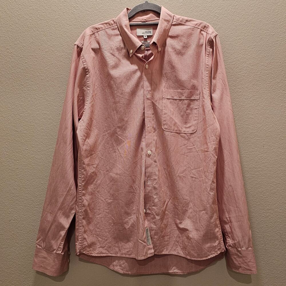 Jack Spade Striped Long Sleeve Button Down Shirt Size Medium